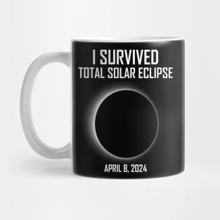 I Survived Total Solar Eclipse April 8, 2024 Mug